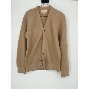 Vintage INDIAN BRAND SPORTSWEAR Cardigan Sweater Tan M